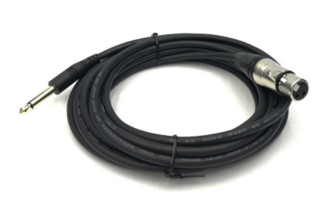 YX-1642 6.3mm Mono Plug to XLR Jack YX-1642 5m Black